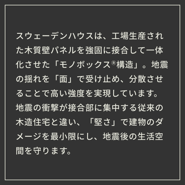 大地震にも耐える家