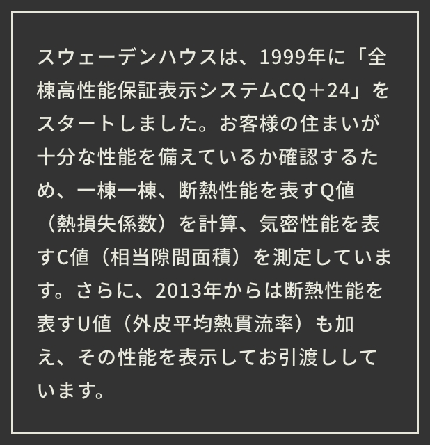 安心の性能保証