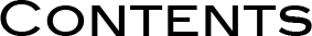 CONTENTS