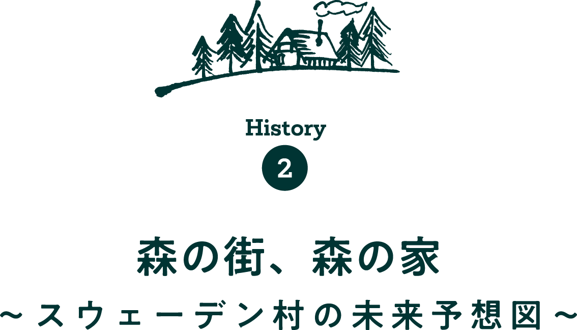 History　森の街、森の家 〜スウェーデン村の未来予想図〜