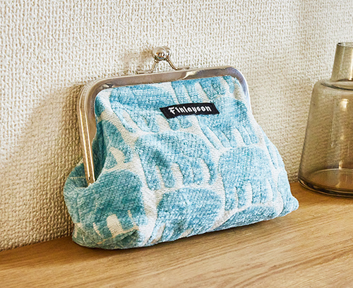 がま口ポーチ